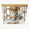 Savile Crystal Block Square Flush Mount