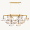 Cabrette Float Glass Linear Chandelier 54"
