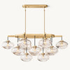 Cabrette Float Glass Linear Chandelier 54"