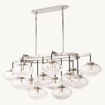 Cabrette Float Glass Linear Chandelier 54"