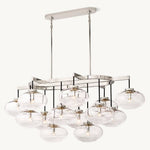 Cabrette Float Glass Linear Chandelier 54"