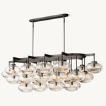 Cabrette Float Glass Linear Chandelier 72"
