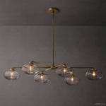 Cabrette Float Glass Mobile Linear Chandelier 60"