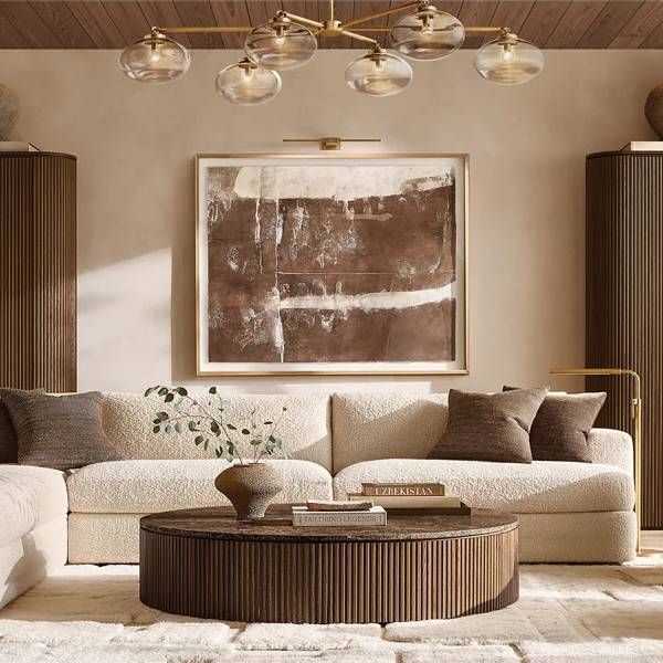 Cabrette Float Glass Mobile Linear Chandelier 60"