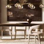 Cabrette Float Glass Mobile Linear Chandelier 72"