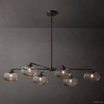 Cabrette Float Glass Mobile Linear Chandelier 72"