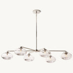 Cabrette Float Glass Mobile Linear Chandelier 60"