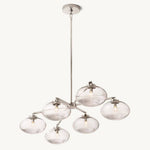 Cabrette Float Glass Mobile Linear Chandelier 72"