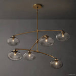 Cabrette Float Glass Mobile Round Chandelier 60"