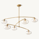 Cabrette Float Glass Mobile Round Chandelier 48"