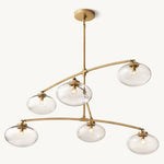 Cabrette Float Glass Mobile Round Chandelier 60"
