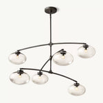 Cabrette Float Glass Mobile Round Chandelier 60"