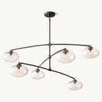 Cabrette Float Glass Mobile Round Chandelier 60"