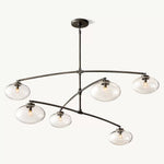 Cabrette Float Glass Mobile Round Chandelier 60"