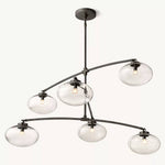 Cabrette Float Glass Mobile Round Chandelier 60"