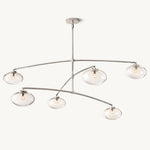 Cabrette Float Glass Mobile Round Chandelier 60"