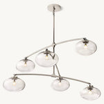Cabrette Float Glass Mobile Round Chandelier 48"
