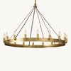 Camino Vintage Industrial Round Chandelier 38"