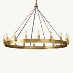 Camino Vintage Industrial Round Chandelier 38"