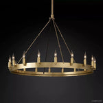 Camino Vintage Industrial Round Chandelier 38"