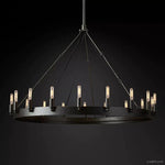 Camino Vintage Industrial Round Chandelier 38"