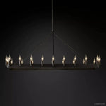 Camino Vintage Industrial Rectangle Chandelier 52"