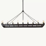 Camino Vintage Industrial Rectangle Chandelier 52"