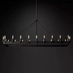 Camino Vintage Industrial Rectangle Chandelier 52"