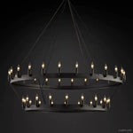 Camino Vintage Industrial Two-Tier Chandelier 50"