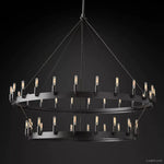 Camino Vintage Industrial Two-Tier Chandelier 50"