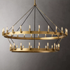 Camino Vintage Industrial Two-Tier Chandelier 63"