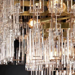 Marignan Modern Crystal Tiered Rectangle Chandelier 72"