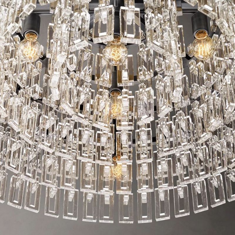 Marignan Modern Crystal Round Chandelier 60"