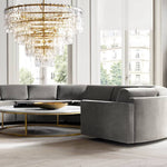 Marignan Modern Crystal Tiered Round Chandelier 60"