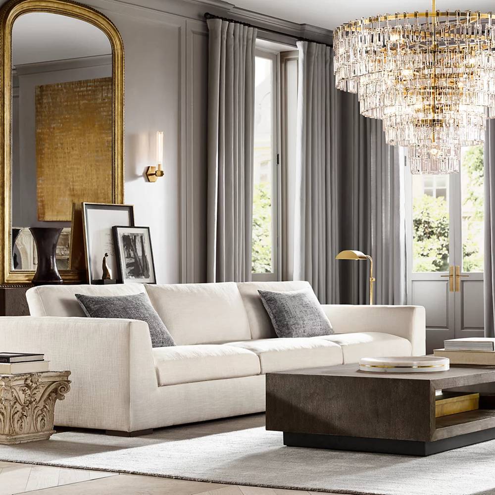 Marignan Modern Crystal Tiered Round Chandelier 60"
