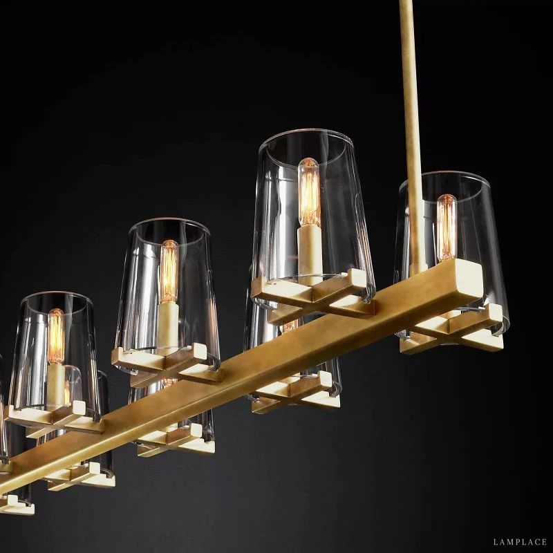 Pauillac Modern Heritage Linear Chandelier 49"