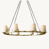 Pauillac Fabric Shade Round Chandelier 36"