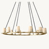 Pauillac Fabric Shade Round Chandelier 48"