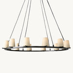 Pauillac Fabric Shade Round Chandelier 48"