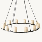 Pauillac Fabric Shade Round Chandelier 48"