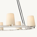 Pauillac Fabric Shade Round Chandelier 60"