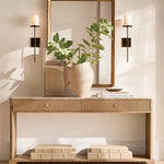 Pauillac Fabric Shade Torch Wall Sconce