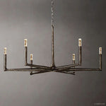 Thaddeus Artisan Forged Round Chandelier 48"