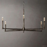Thaddeus Artisan Forged Round Chandelier 48"