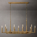 Thaddeus Artisan Forged Linear Chandelier 54"