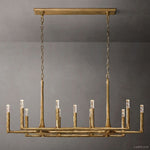 Thaddeus Artisan Forged Linear Chandelier 54"