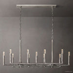 Thaddeus Artisan Forged Linear Chandelier 54"