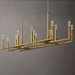 Thaddeus Artisan Forged Linear Chandelier 54"
