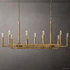 Thaddeus Artisan Forged Linear Chandelier 54"