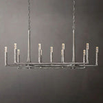 Thaddeus Artisan Forged Linear Chandelier 54"
